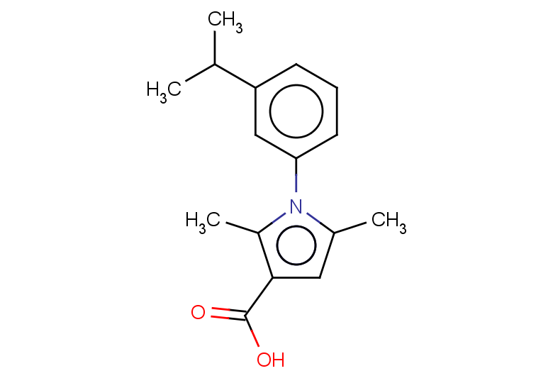 2,5-dimethyl-1-[3-(propan-2-yl)phenyl]-1H-pyrrole-3-carboxylic acid