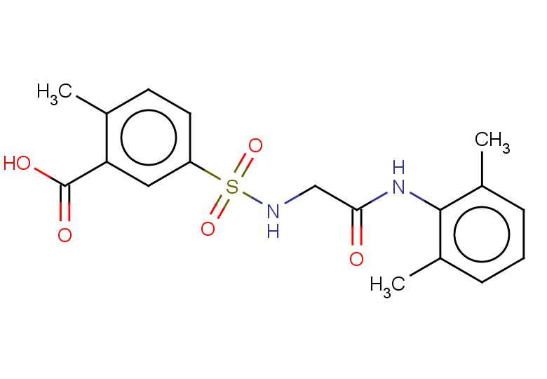 5-({[(2,6-dimethylphenyl)carbamoyl]methyl}sulfamoyl)-2-methylbenzoic acid