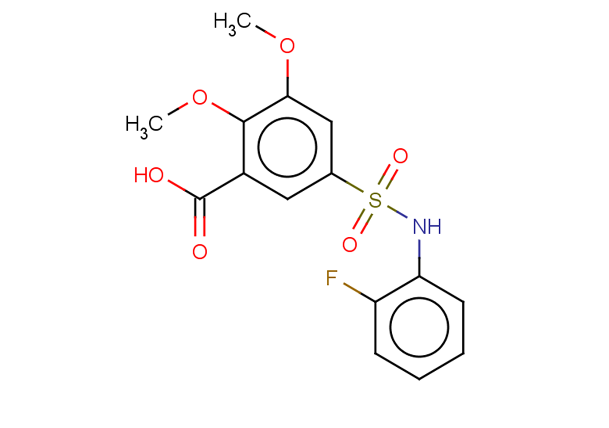 5-[(2-fluorophenyl)sulfamoyl]-2,3-dimethoxybenzoic acid