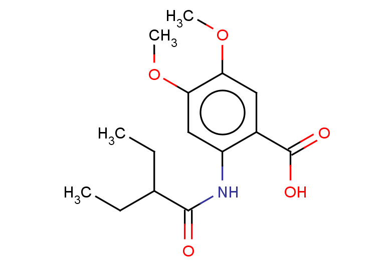 2-(2-ethylbutanamido)-4,5-dimethoxybenzoic acid