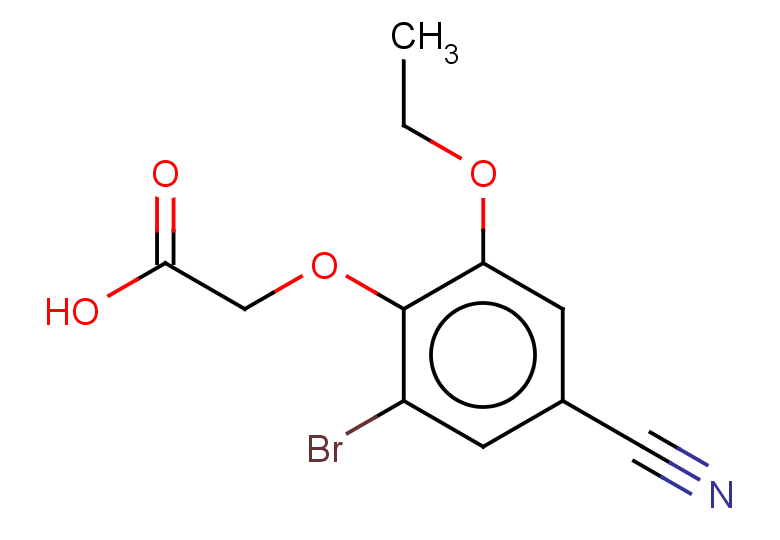 2-(2-bromo-4-cyano-6-ethoxyphenoxy)acetic acid