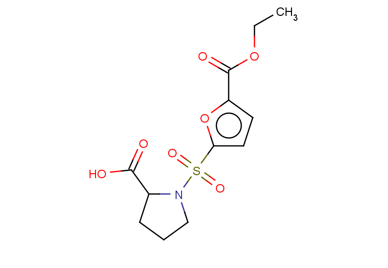 1-{[5-(ethoxycarbonyl)furan-2-yl]sulfonyl}pyrrolidine-2-carboxylic acid