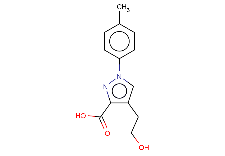 4-(2-hydroxyethyl)-1-(4-methylphenyl)-1H-pyrazole-3-carboxylic acid