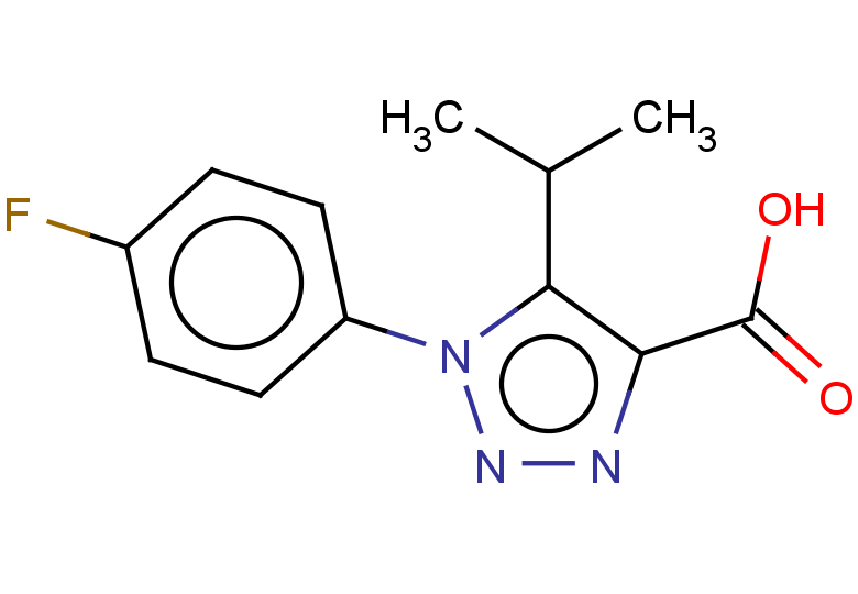 1-(4-fluorophenyl)-5-(propan-2-yl)-1H-1,2,3-triazole-4-carboxylic acid
