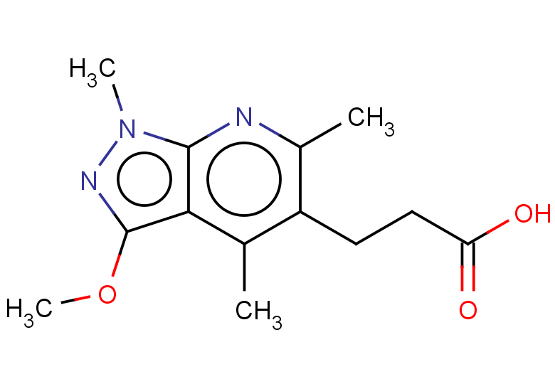 3-{3-methoxy-1,4,6-trimethyl-1H-pyrazolo[3,4-b]pyridin-5-yl}propanoic acid