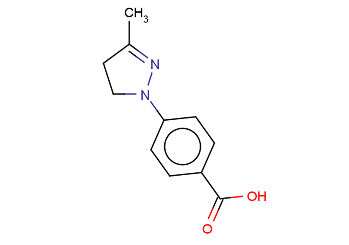 4-(3-methyl-4,5-dihydro-1H-pyrazol-1-yl)benzoic acid