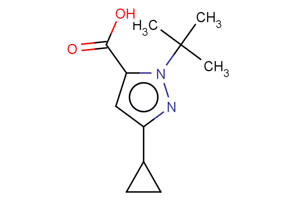 1-tert-butyl-3-cyclopropyl-1H-pyrazole-5-carboxylic acid