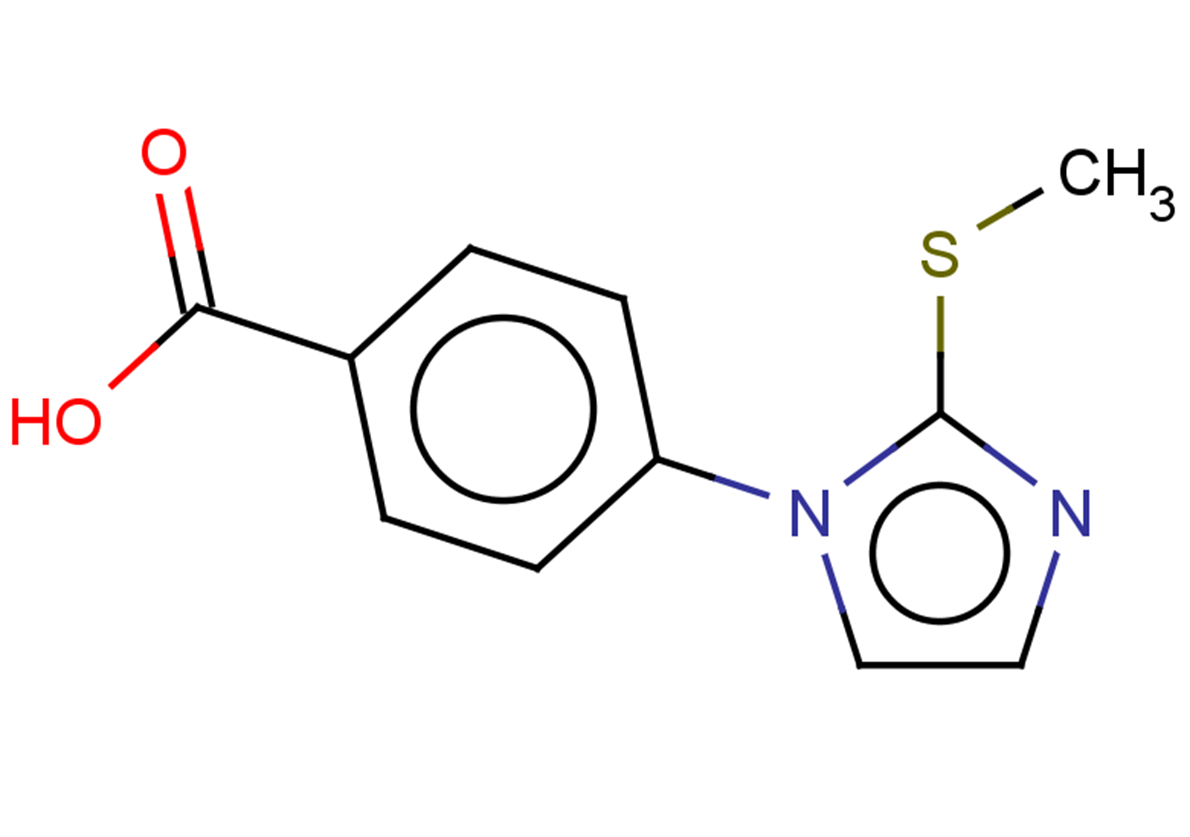 4-[2-(methylsulfanyl)-1H-imidazol-1-yl]benzoic acid