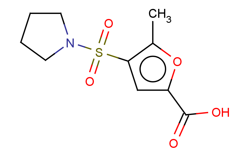 5-methyl-4-(pyrrolidine-1-sulfonyl)furan-2-carboxylic acid