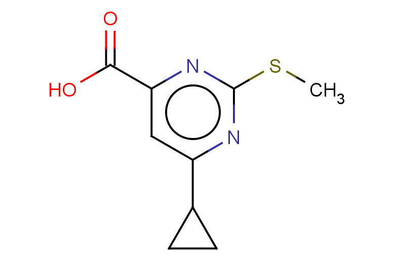 6-cyclopropyl-2-(methylsulfanyl)pyrimidine-4-carboxylic acid