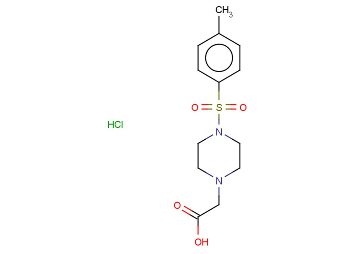 2-[4-(4-methylbenzenesulfonyl)piperazin-1-yl]acetic acid hydrochloride