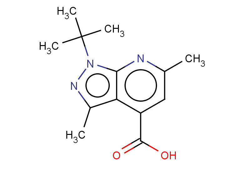 1-tert-butyl-3,6-dimethyl-1H-pyrazolo[3,4-b]pyridine-4-carboxylic acid