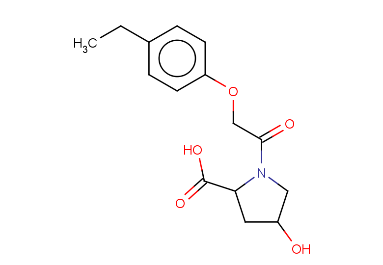 1-[2-(4-ethylphenoxy)acetyl]-4-hydroxypyrrolidine-2-carboxylic acid, Mixture of diastereomers