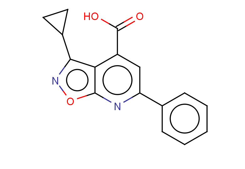 3-cyclopropyl-6-phenyl-[1,2]oxazolo[5,4-b]pyridine-4-carboxylic acid