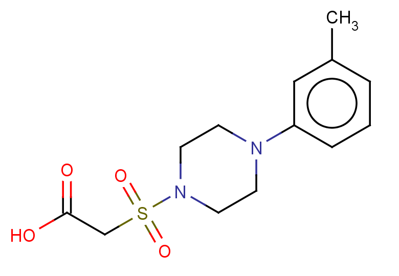 2-{[4-(3-methylphenyl)piperazin-1-yl]sulfonyl}acetic acid