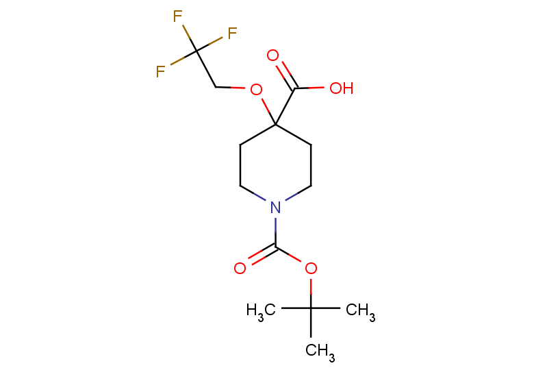1-[(tert-butoxy)carbonyl]-4-(2,2,2-trifluoroethoxy)piperidine-4-carboxylic acid