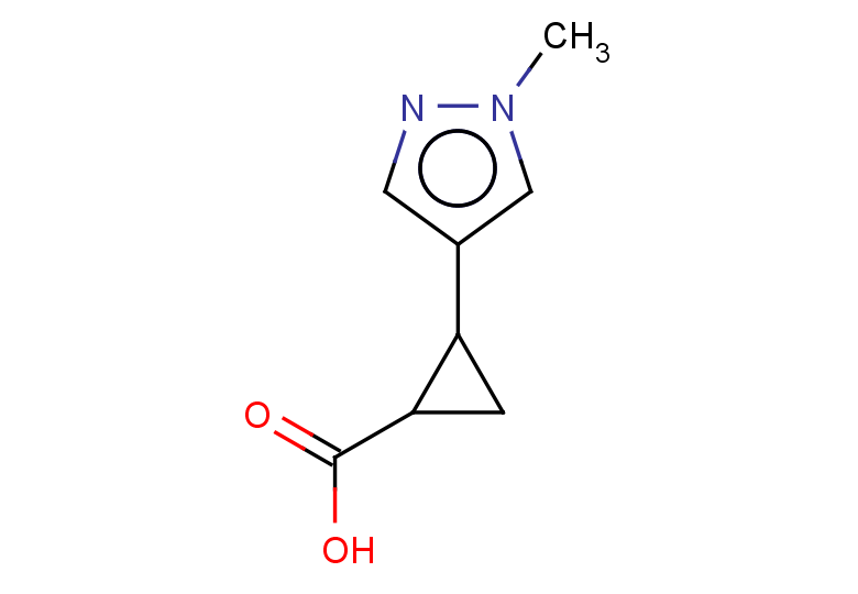2-(1-methyl-1H-pyrazol-4-yl)cyclopropane-1-carboxylic acid