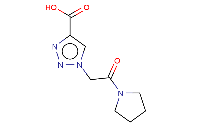 1-[2-oxo-2-(pyrrolidin-1-yl)ethyl]-1H-1,2,3-triazole-4-carboxylic acid