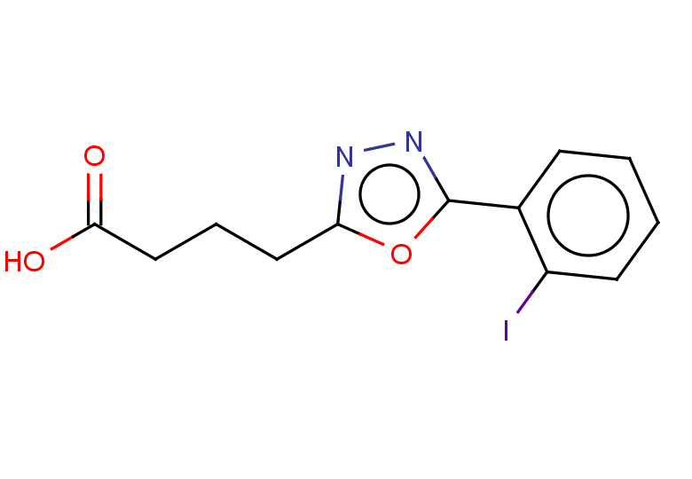 4-[5-(2-iodophenyl)-1,3,4-oxadiazol-2-yl]butanoic acid