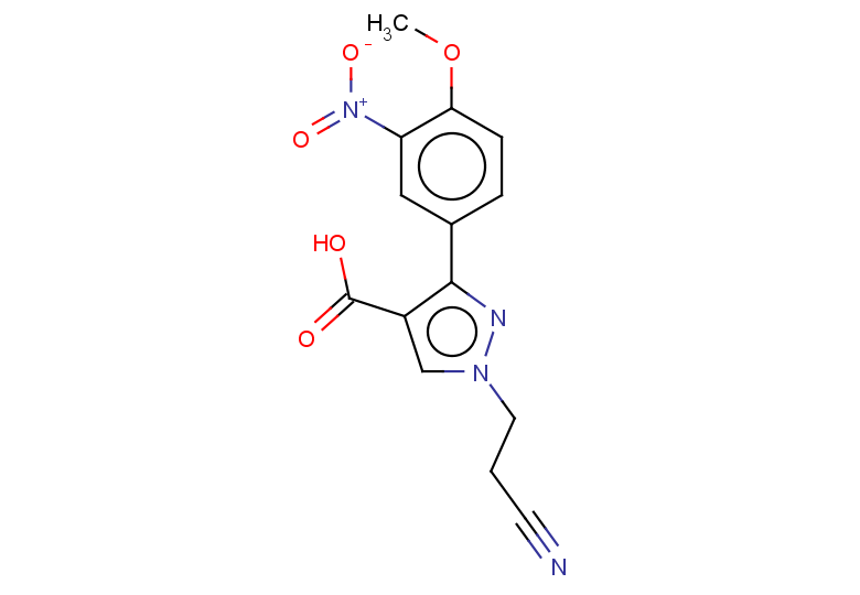 1-(2-cyanoethyl)-3-(4-methoxy-3-nitrophenyl)-1H-pyrazole-4-carboxylic acid