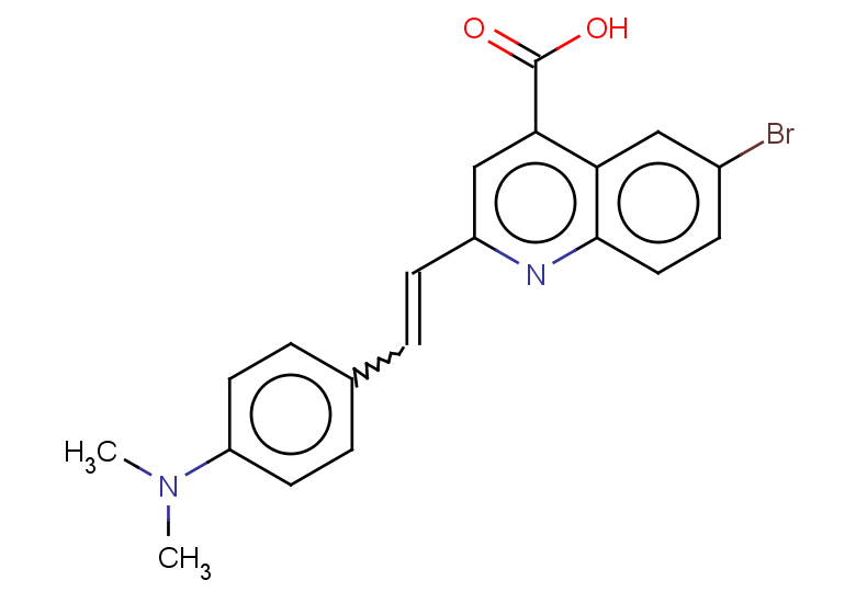 6-bromo-2-{2-[4-(dimethylamino)phenyl]ethenyl}quinoline-4-carboxylic acid