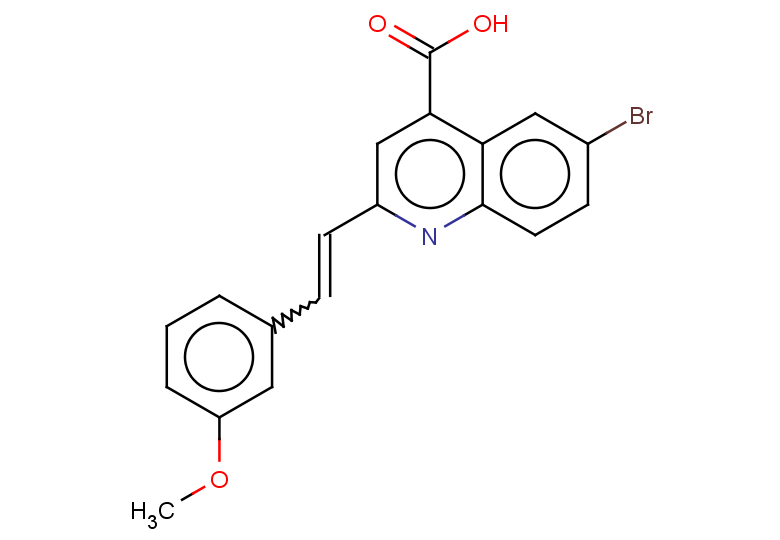 6-bromo-2-[2-(3-methoxyphenyl)ethenyl]quinoline-4-carboxylic acid