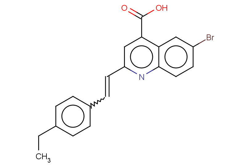 6-bromo-2-[2-(4-ethylphenyl)ethenyl]quinoline-4-carboxylic acid