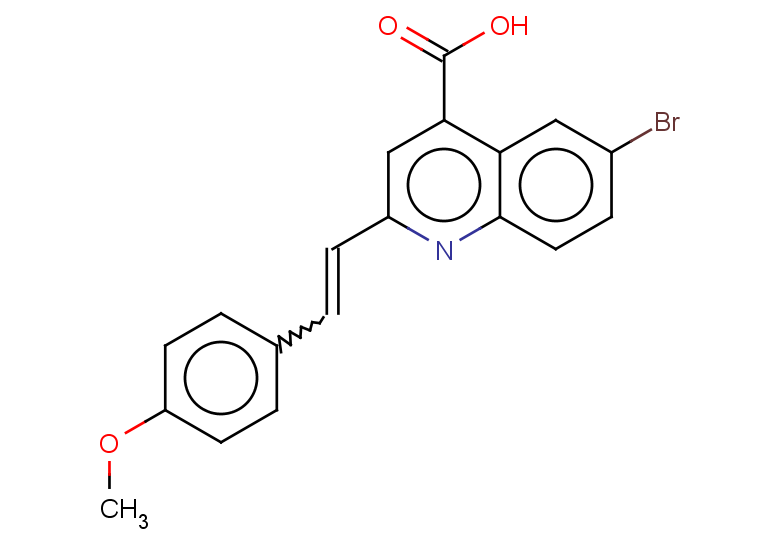 6-bromo-2-[2-(4-methoxyphenyl)ethenyl]quinoline-4-carboxylic acid