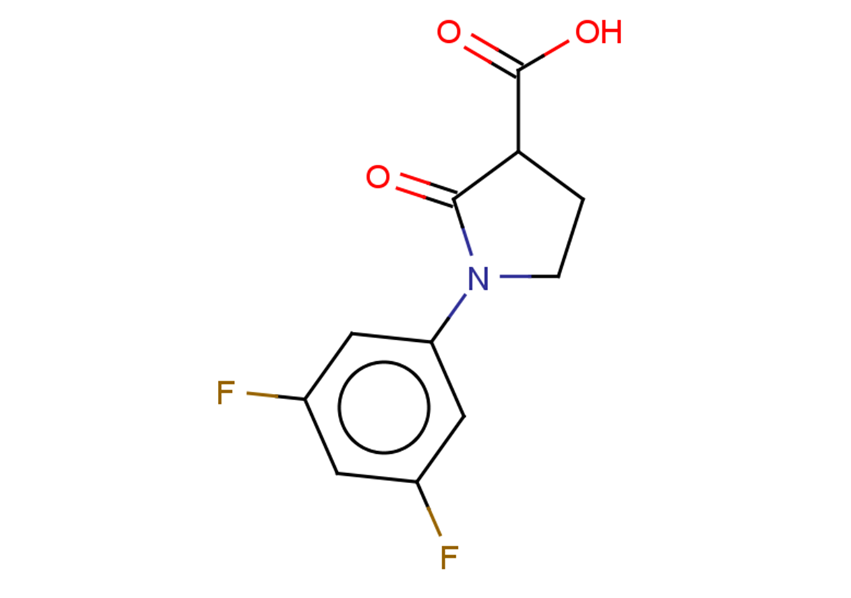 1-(3,5-difluorophenyl)-2-oxopyrrolidine-3-carboxylic acid