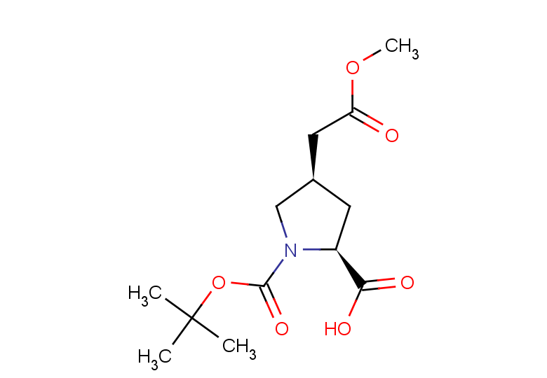 (2S,4R)-1-[(tert-butoxy)carbonyl]-4-(2-methoxy-2-oxoethyl)pyrrolidine-2-carboxylic acid