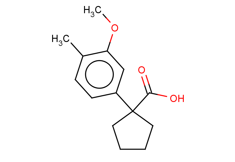 1-(3-methoxy-4-methylphenyl)cyclopentane-1-carboxylic acid