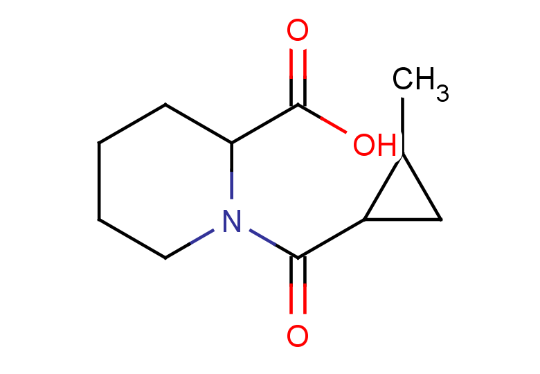 1-(2-methylcyclopropanecarbonyl)piperidine-2-carboxylic acid, Mixture of diastereomers