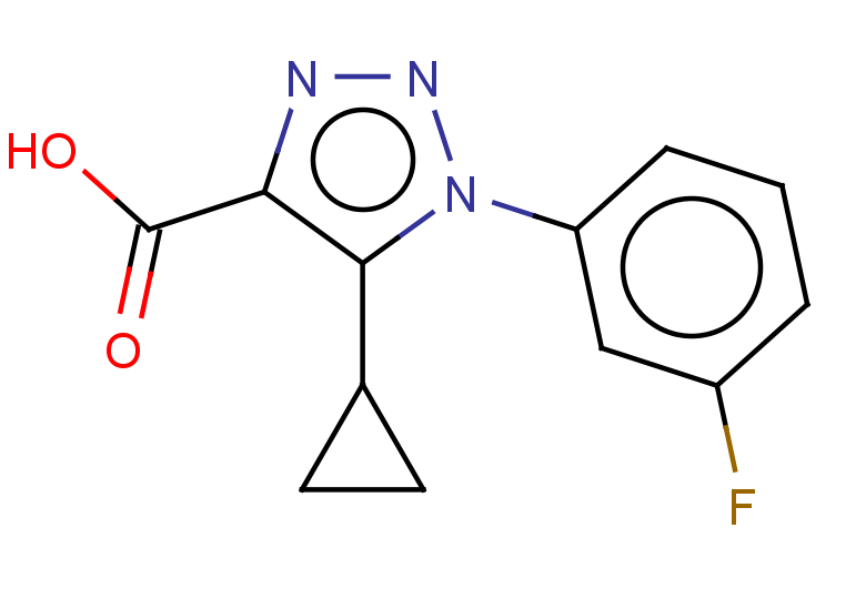 5-cyclopropyl-1-(3-fluorophenyl)-1H-1,2,3-triazole-4-carboxylic acid