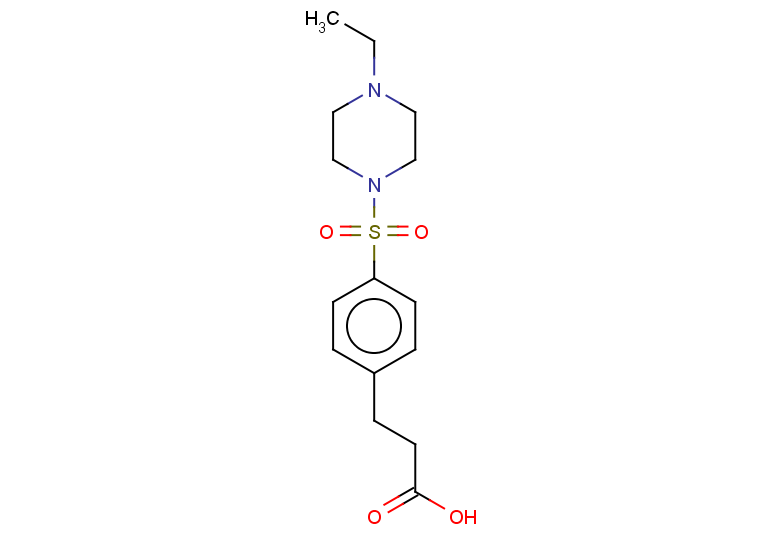 3-{4-[(4-ethylpiperazin-1-yl)sulfonyl]phenyl}propanoic acid