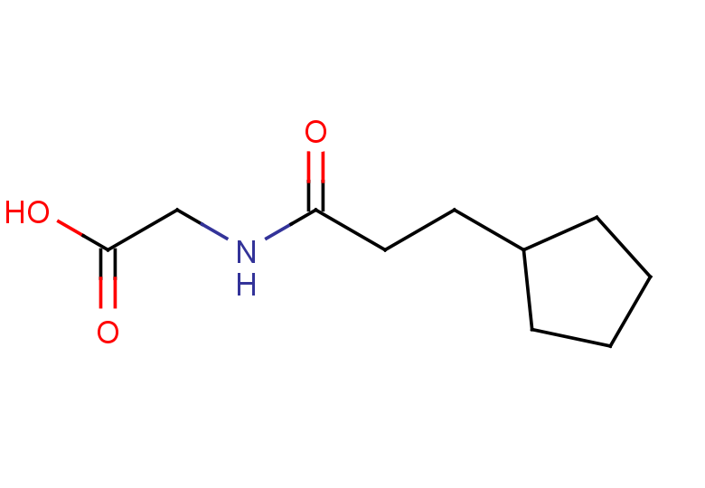 2-(3-cyclopentylpropanamido)acetic acid