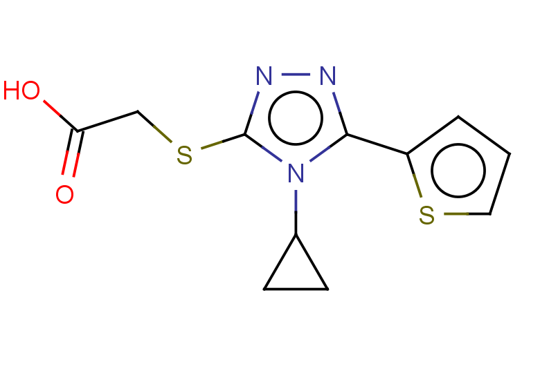 2-{[4-cyclopropyl-5-(thiophen-2-yl)-4H-1,2,4-triazol-3-yl]sulfanyl}acetic acid