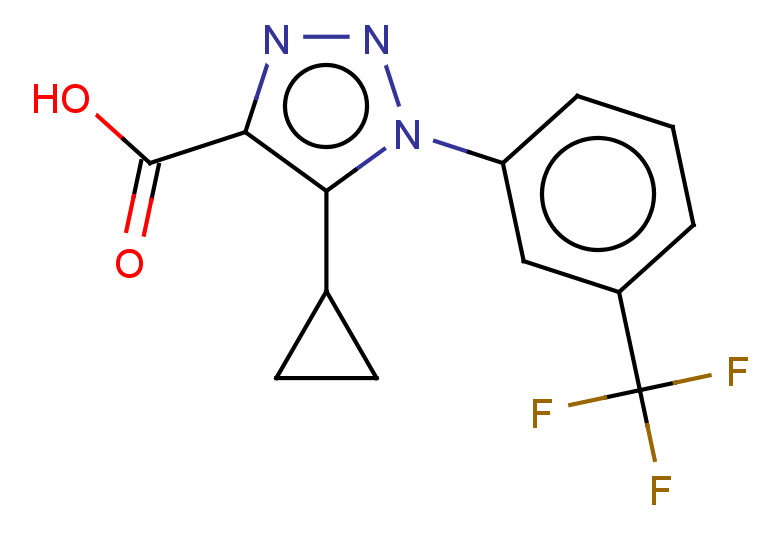 5-cyclopropyl-1-[3-(trifluoromethyl)phenyl]-1H-1,2,3-triazole-4-carboxylic acid