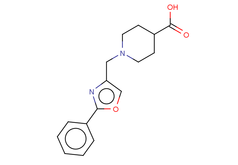 1-[(2-phenyl-1,3-oxazol-4-yl)methyl]piperidine-4-carboxylic acid