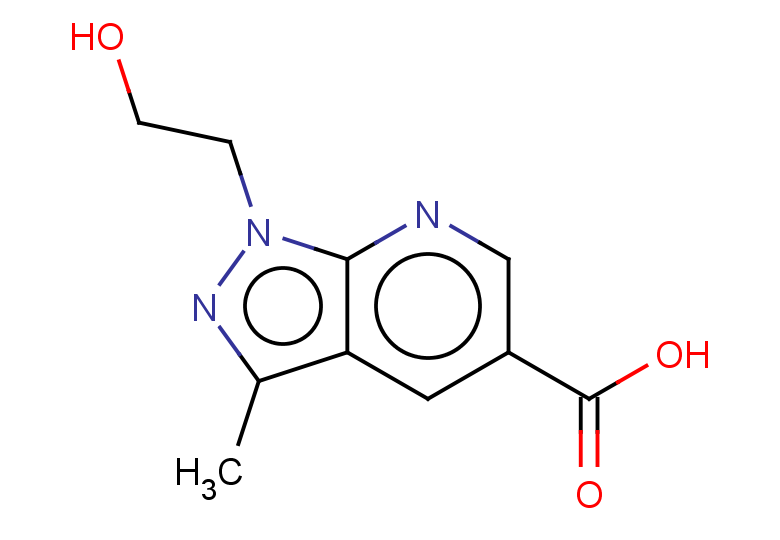 1-(2-hydroxyethyl)-3-methyl-1H-pyrazolo[3,4-b]pyridine-5-carboxylic acid
