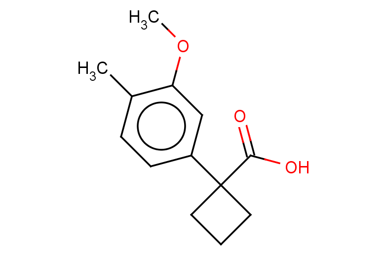 1-(3-methoxy-4-methylphenyl)cyclobutane-1-carboxylic acid