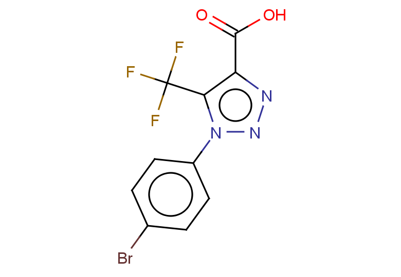 1-(4-bromophenyl)-5-(trifluoromethyl)-1H-1,2,3-triazole-4-carboxylic acid