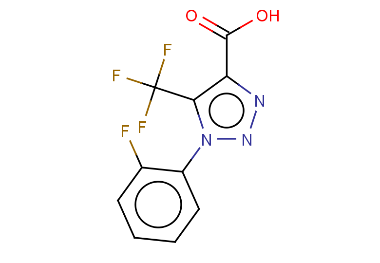 1-(2-fluorophenyl)-5-(trifluoromethyl)-1H-1,2,3-triazole-4-carboxylic acid