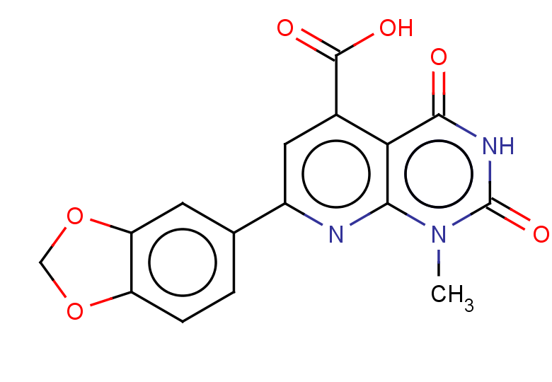 7-(1,3-dioxaindan-5-yl)-1-methyl-2,4-dioxo-1H,2H,3H,4H-pyrido[2,3-d]pyrimidine-5-carboxylic acid