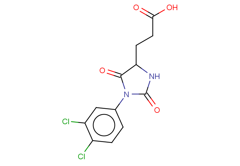 3-[1-(3,4-dichlorophenyl)-2,5-dioxoimidazolidin-4-yl]propanoic acid