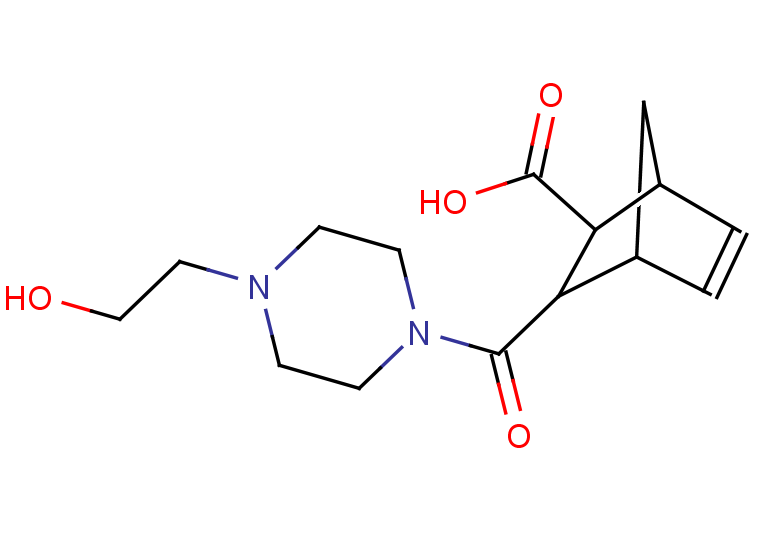 3-[4-(2-hydroxyethyl)piperazine-1-carbonyl]bicyclo[2.2.1]hept-5-ene-2-carboxylic acid