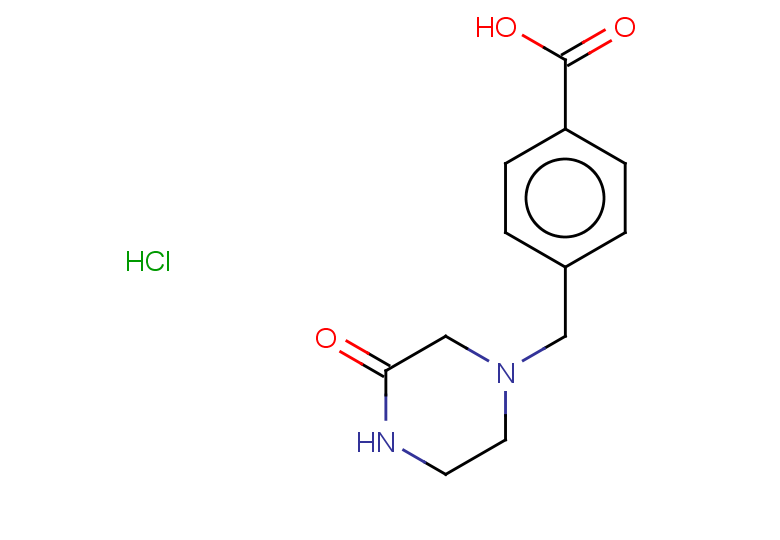 4-[(3-oxopiperazin-1-yl)methyl]benzoic acid hydrochloride