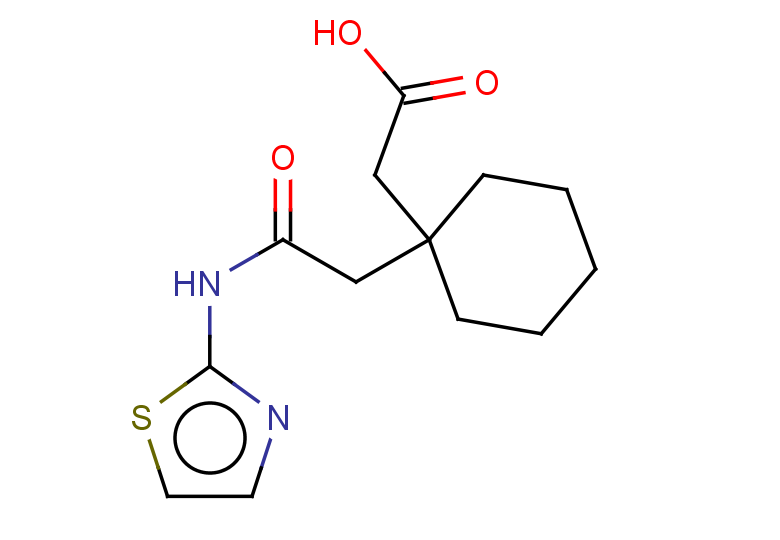 2-(1-{[(1,3-thiazol-2-yl)carbamoyl]methyl}cyclohexyl)acetic acid