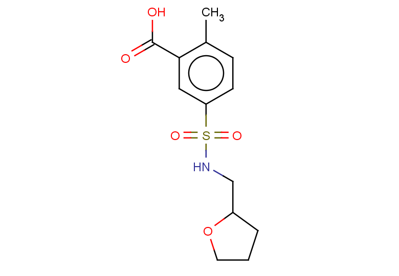 2-methyl-5-[(oxolan-2-ylmethyl)sulfamoyl]benzoic acid