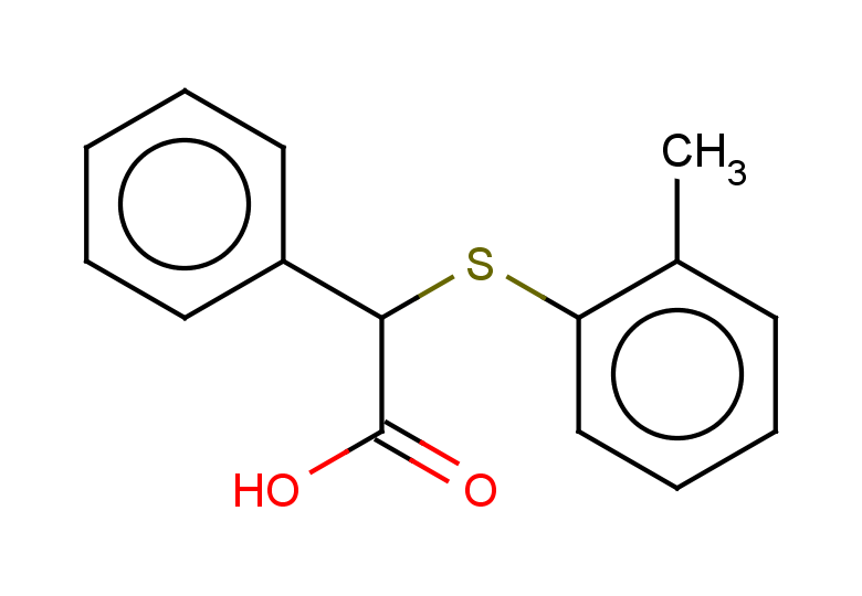 2-[(2-methylphenyl)sulfanyl]-2-phenylacetic acid