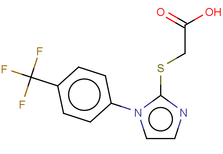 2-({1-[4-(trifluoromethyl)phenyl]-1H-imidazol-2-yl}sulfanyl)acetic acid
